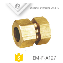 EM-F-A127 Conector rápido de forma hexagonal de unión macho macho de latón recto